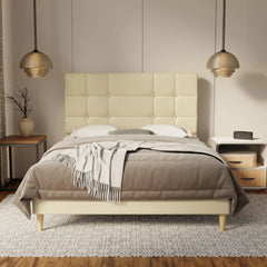 Elara Genuine Leather Bed Frame SSE