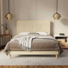 Lyra Genuine Leather Bed Frame SSE