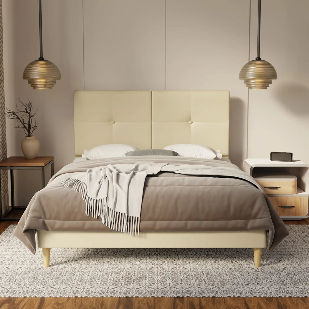 Rylan Genuine Leather Bed Frame SSE