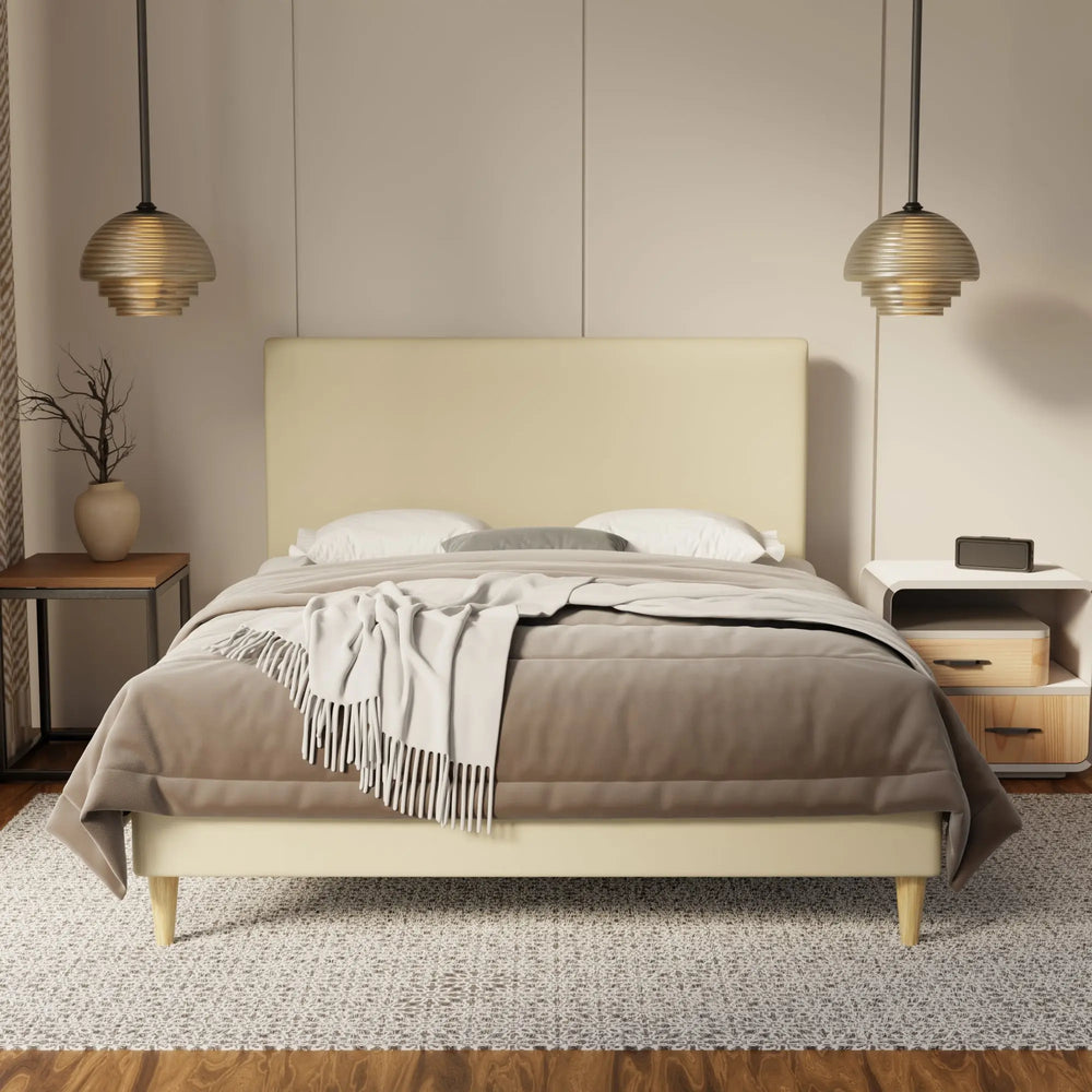 Kira Genuine Leather Bed Frame SSE