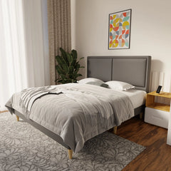 Bravelle Faux Leather Bed Frame (Pet Friendly) by Somnuz KH