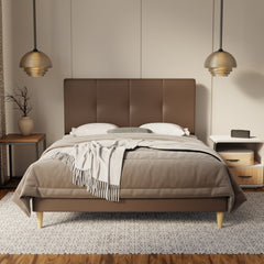 Lyra Genuine Leather Bed Frame By Somnuz SSE