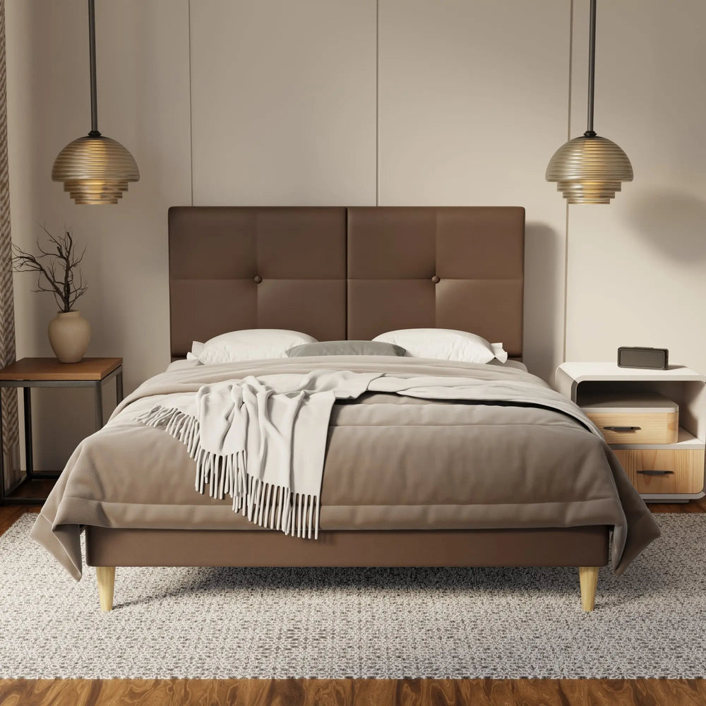 Rylan Genuine Leather Bed Frame SSE