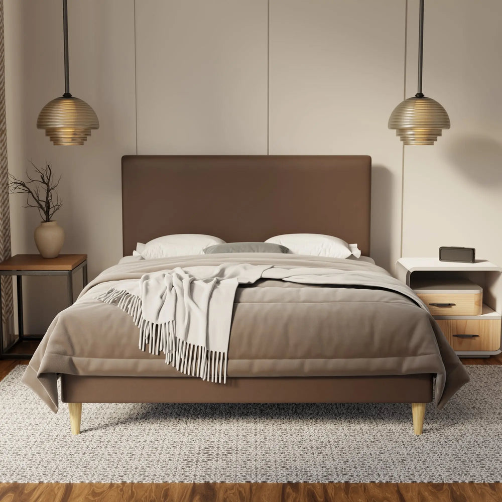 Kira Genuine Leather Bed Frame SSE