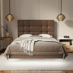 Elara Genuine Leather Floating Bed Frame (With LED) SSE