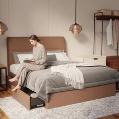 Lysara Fabric Drawer Bed Frame (Water Repellent & Pet friendly) by Somnuz - Lifestyle