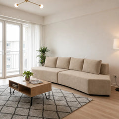 Taviel Fabric Sectional Sofa (Pet Friendly & Easy Clean)