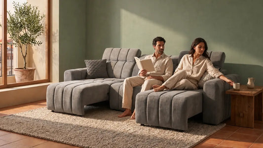 Sofa bed in a Singapore living room chosen for occasional overnight guests