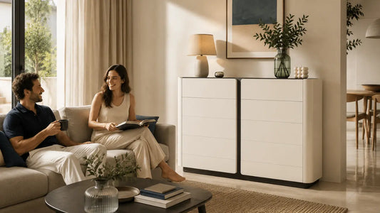 Closed storage furniture in a Singapore home reducing visual clutter for a calmer living space