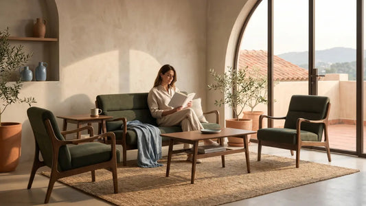 Curated living room furniture in a Singapore home compared with mass-market furniture options