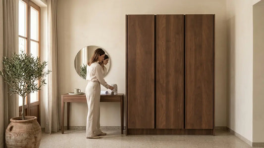 Bedroom with built-in wardrobe ready for a custom furniture site measurement