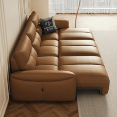 Ginny Leather Electric Sofa Bed - Esteller