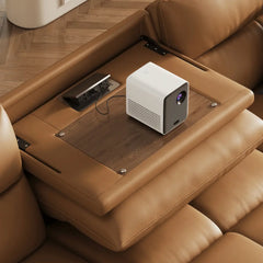 Ginny Leather Electric Sofa Bed - Esteller