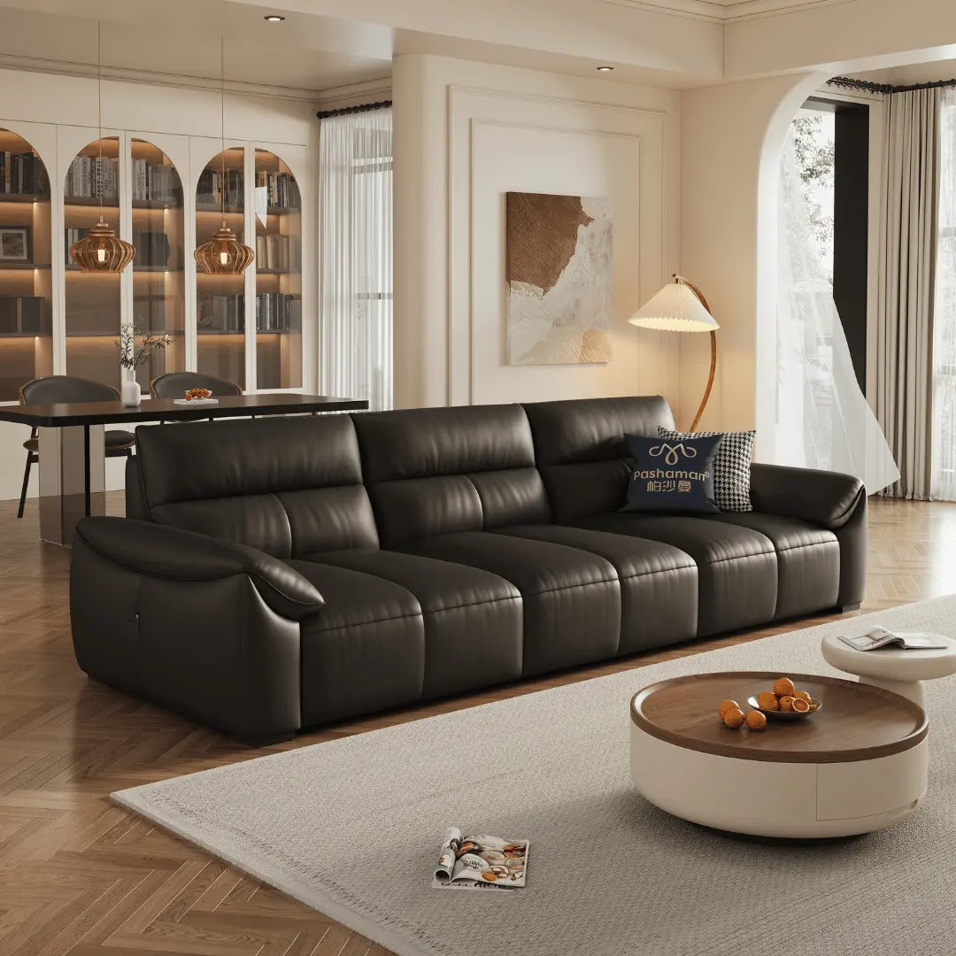 Ginny Leather Electric Sofa Bed - Esteller