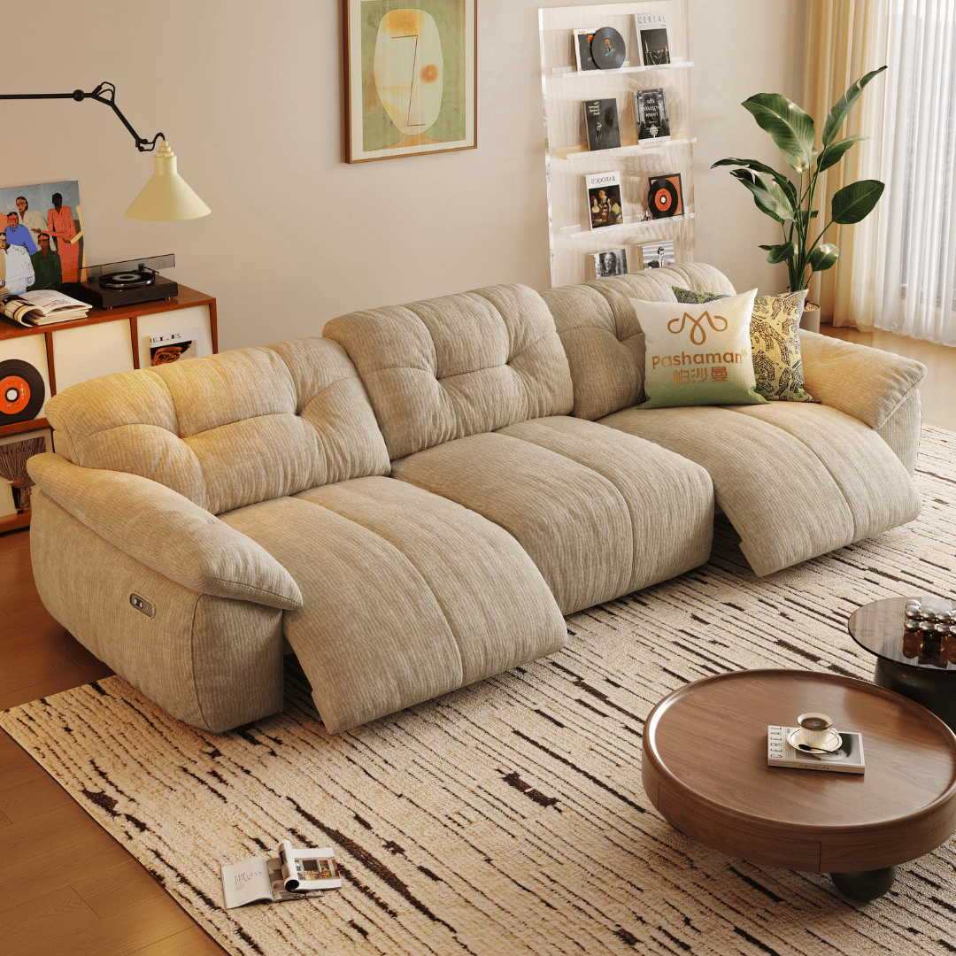 Lorenza Fabric Recliner Sofa (Water Repellent)