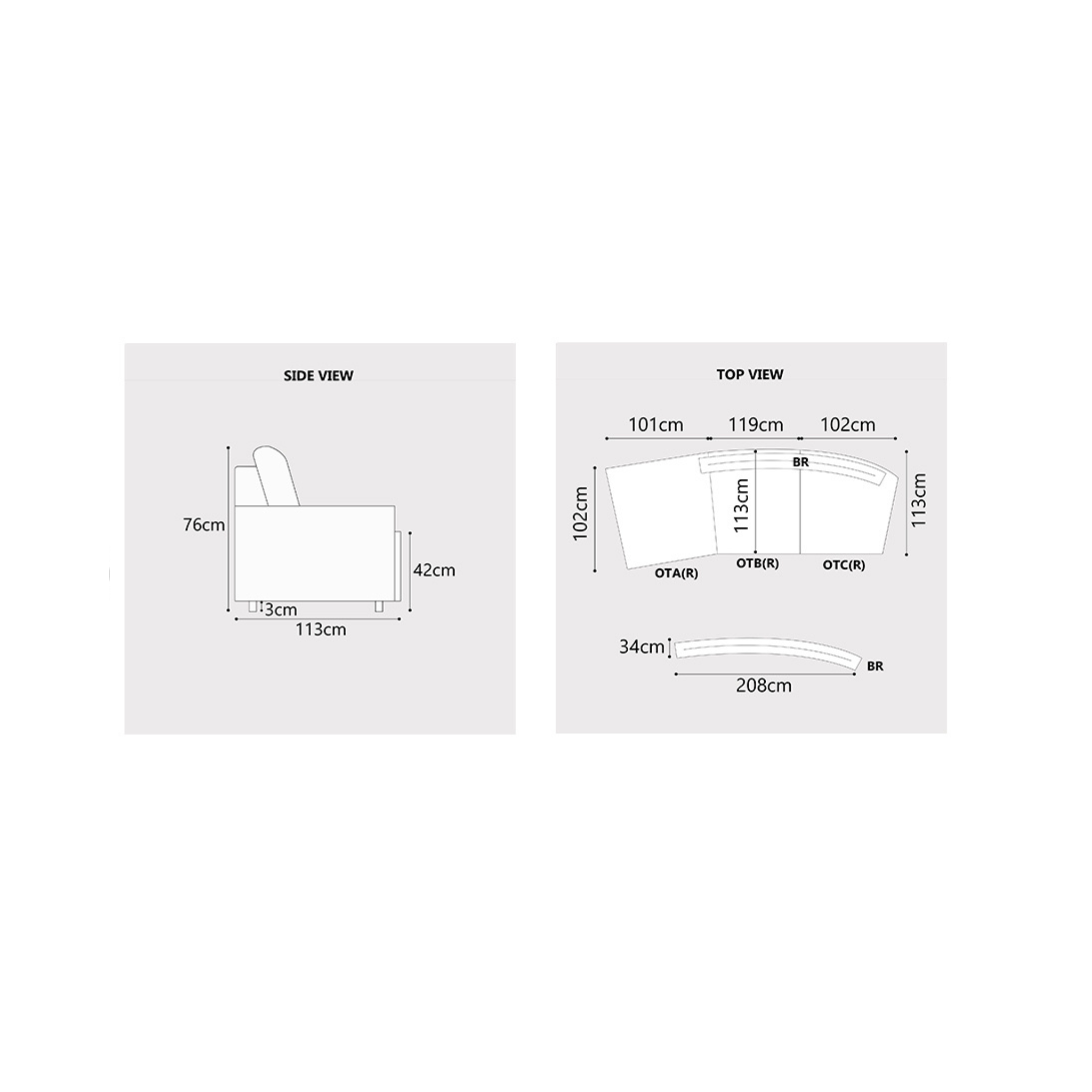 Fiorin Fabric Sectional Sofa (Pet Friendly & Easy Clean)