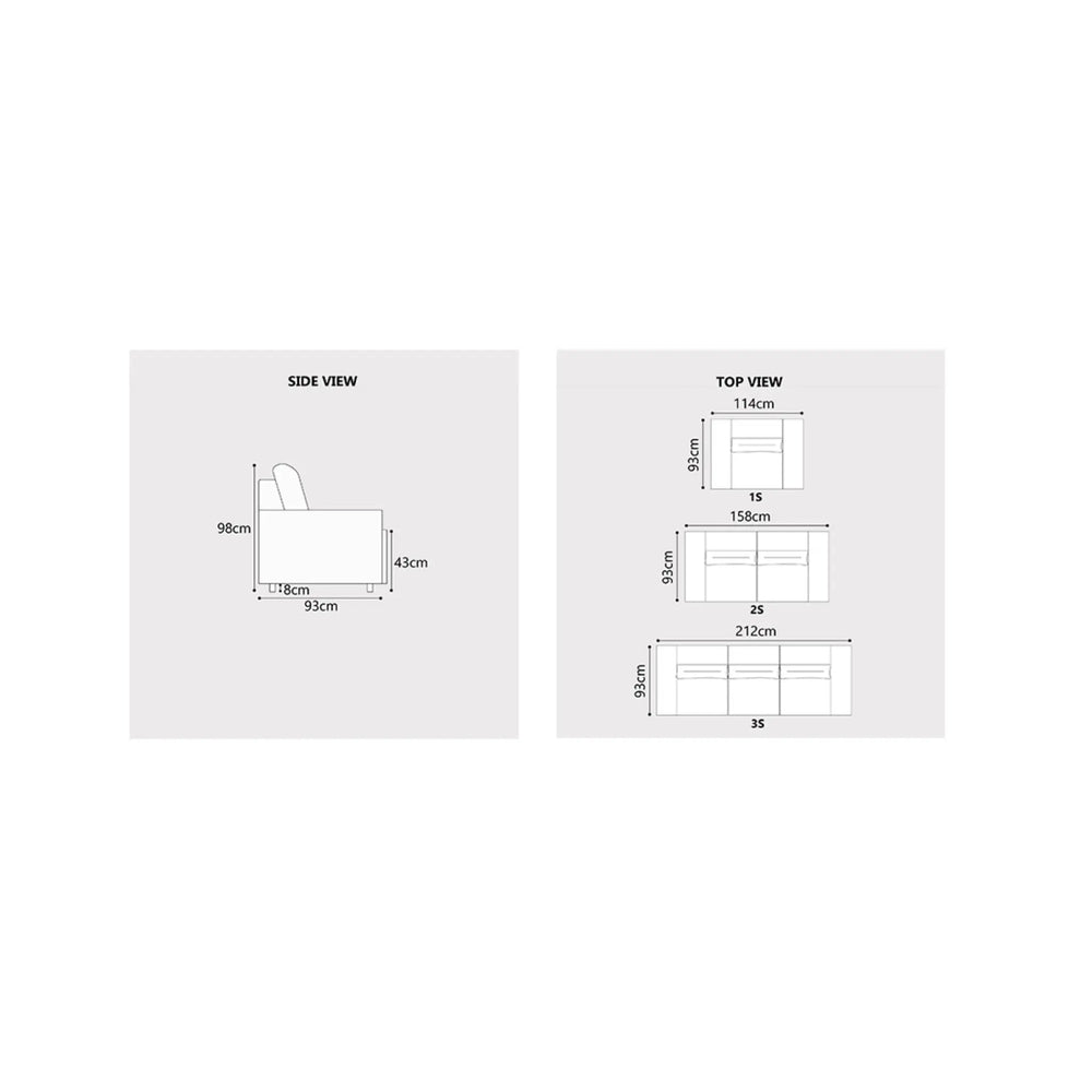 Zornel Fabric Sofa (Pet Friendly & Easy Clean) KH