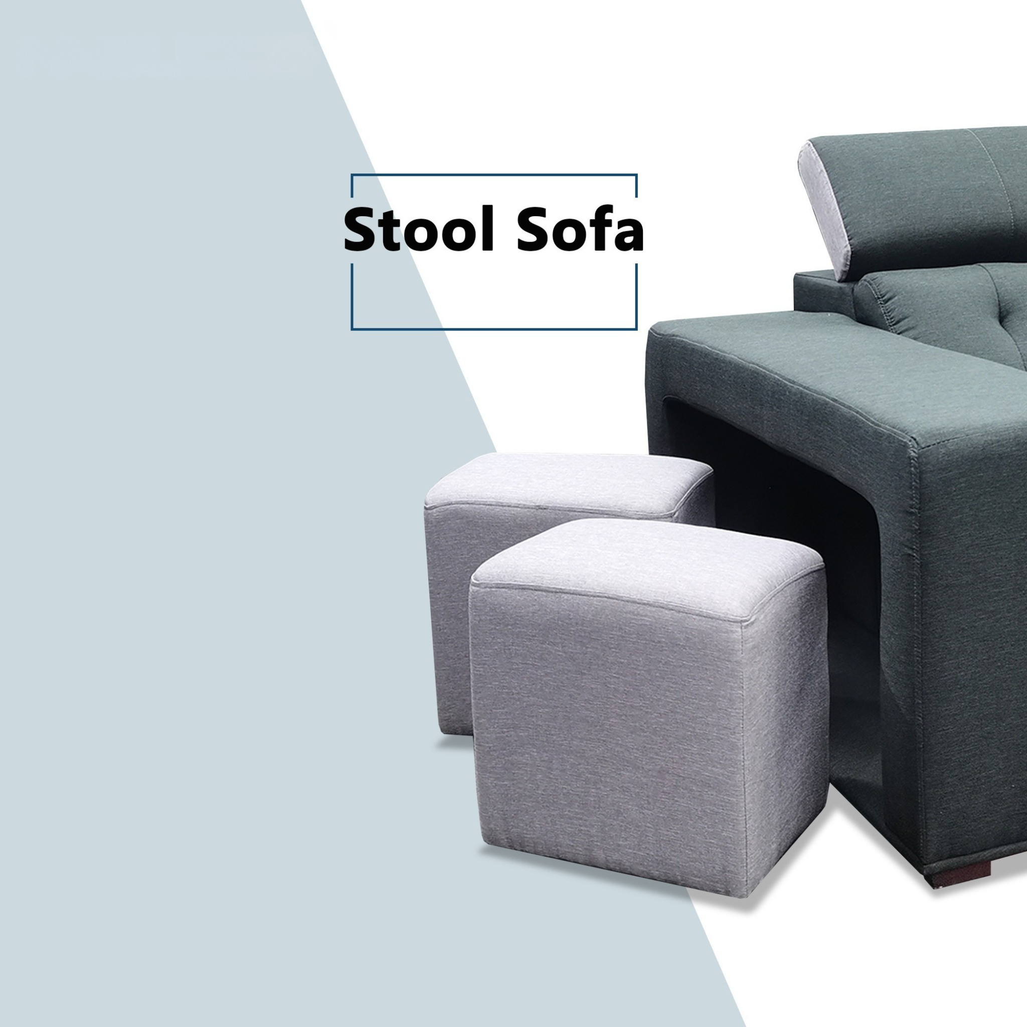 Orlyn Fabric Corner Adjustable Headrest Sofa (Sectional) (Pet Friendly & Easy Clean)