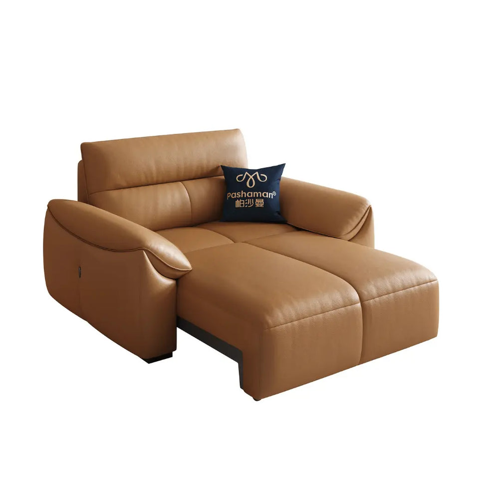 Ginny Leather Electric Sofa Bed - Esteller