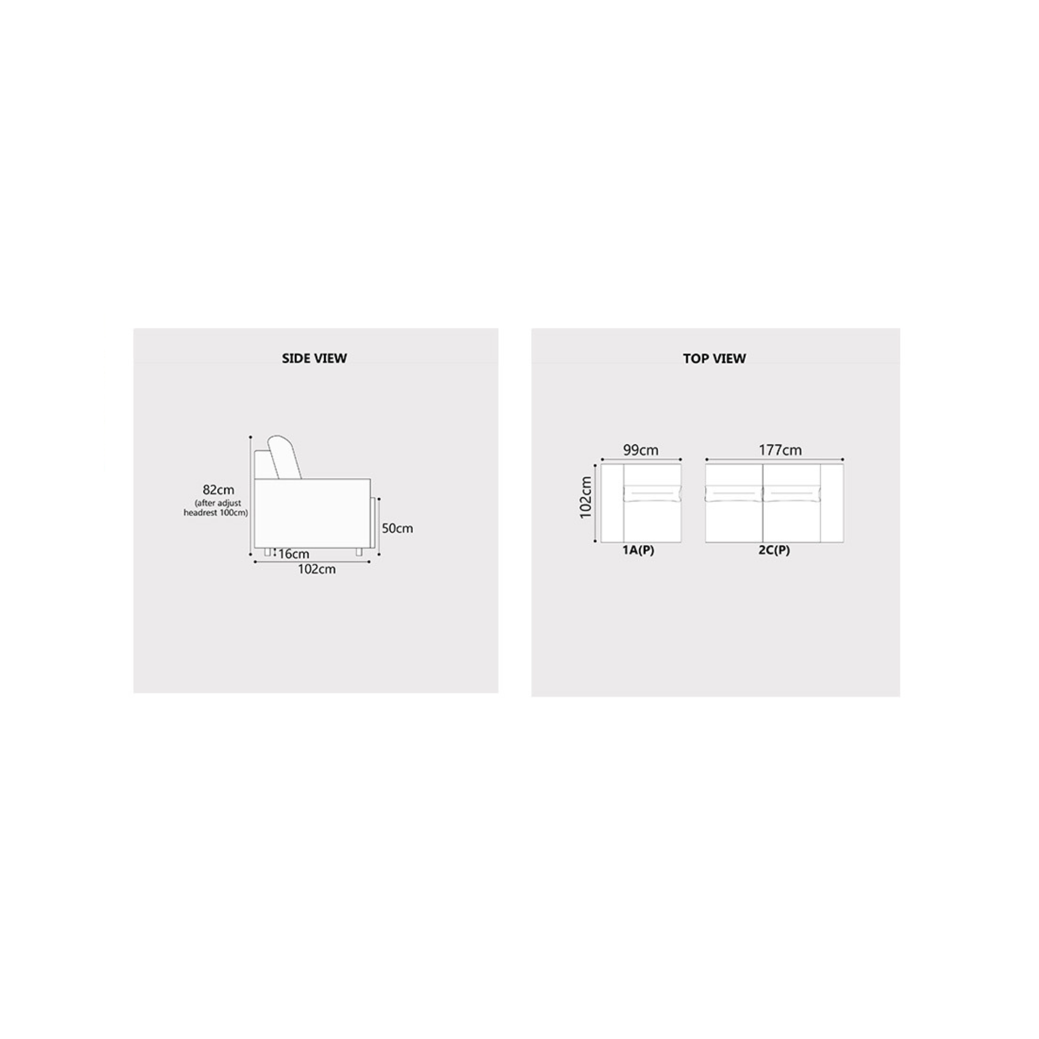 Shoalis Fabric Adjustable Backrest Sofa (Pet Friendly & Easy Clean)