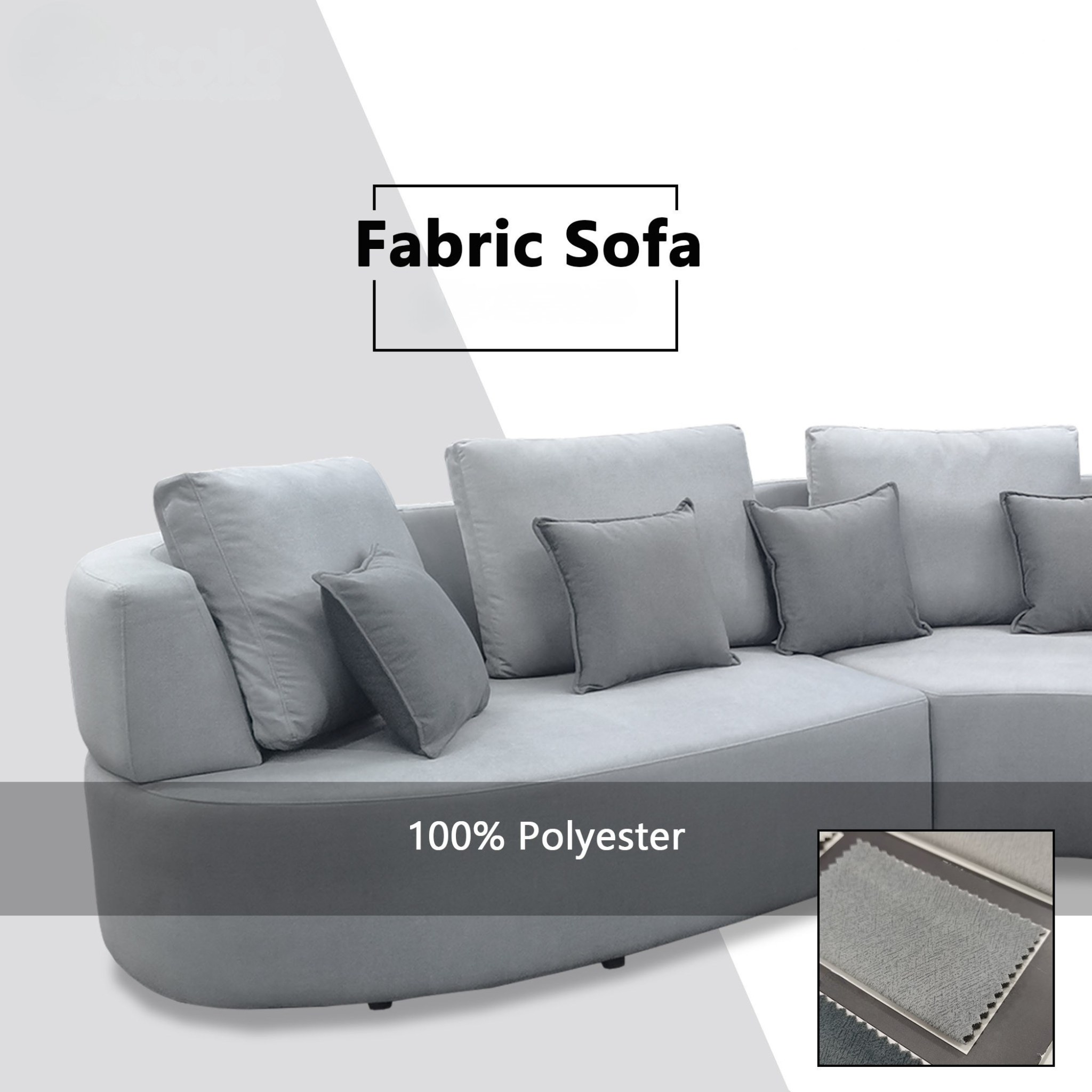 Oryx Fabric Corner Sofa (Sectional) (Pet Friendly & Easy Clean)