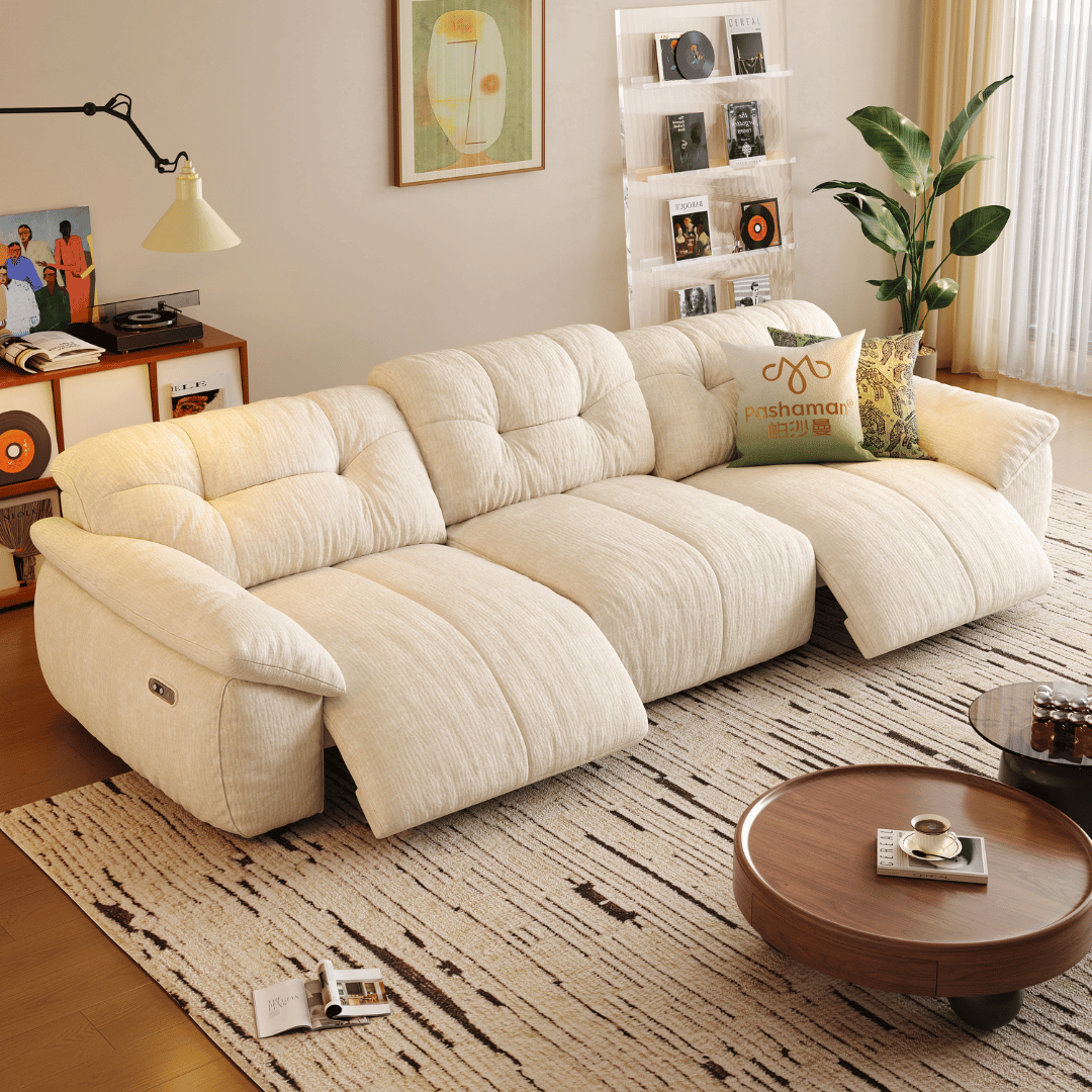 Lorenza Fabric Recliner Sofa (Water Repellent)