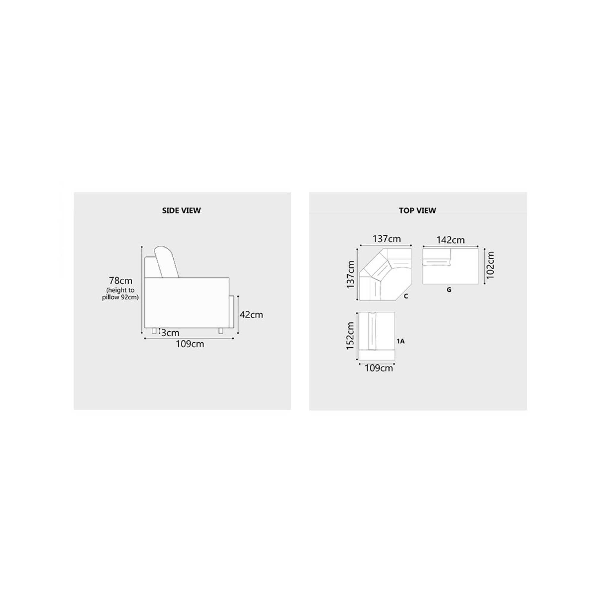 Oryx Fabric Corner Sofa (Sectional) (Pet Friendly & Easy Clean)