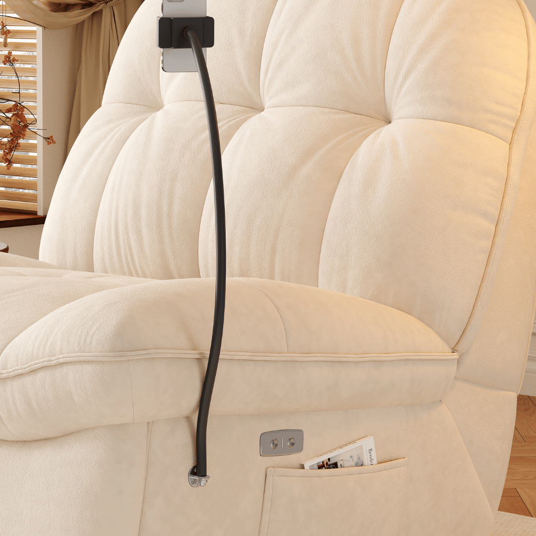 Gillian Fabric Recliner Armchair Sofa