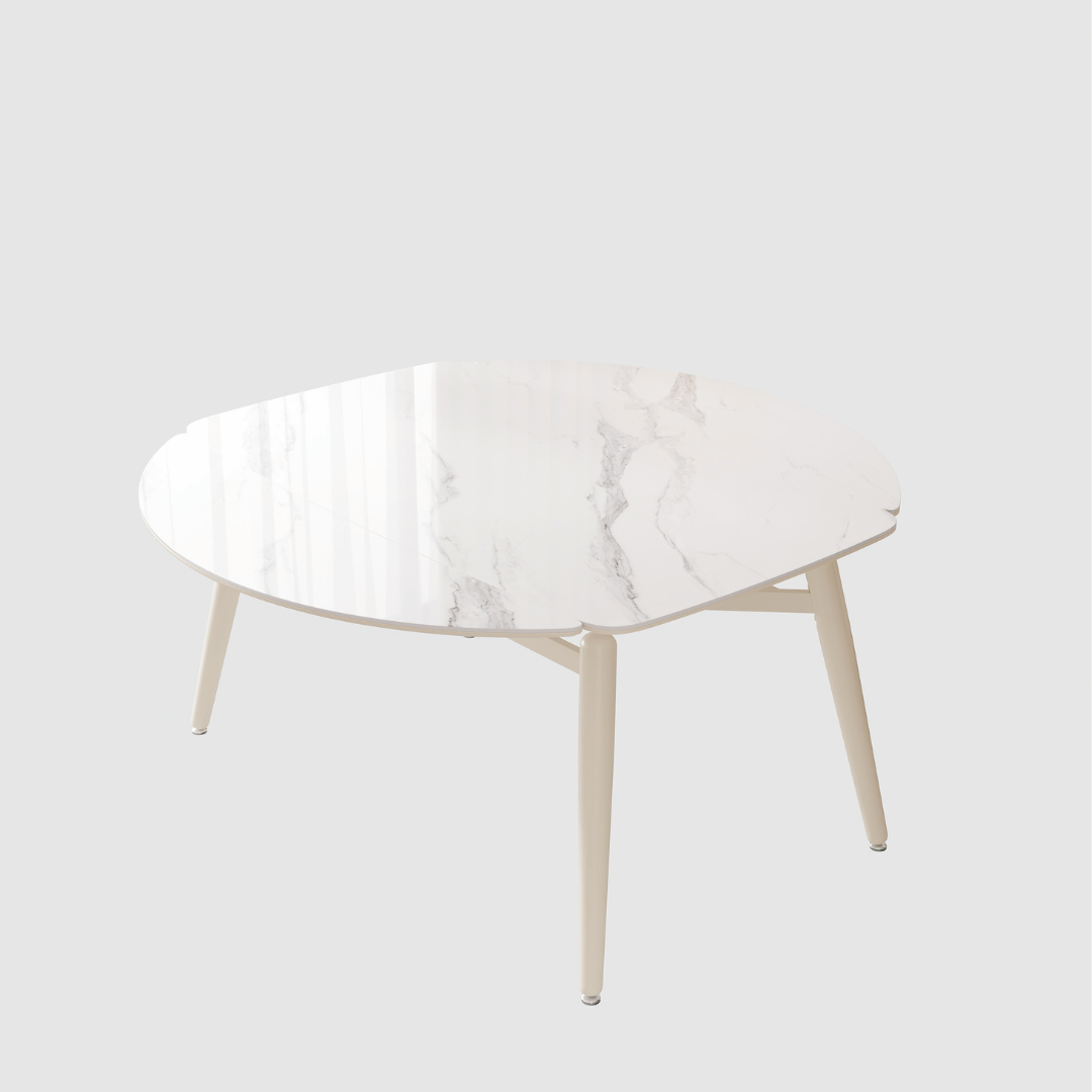 Verilon White Extendable Dining Set