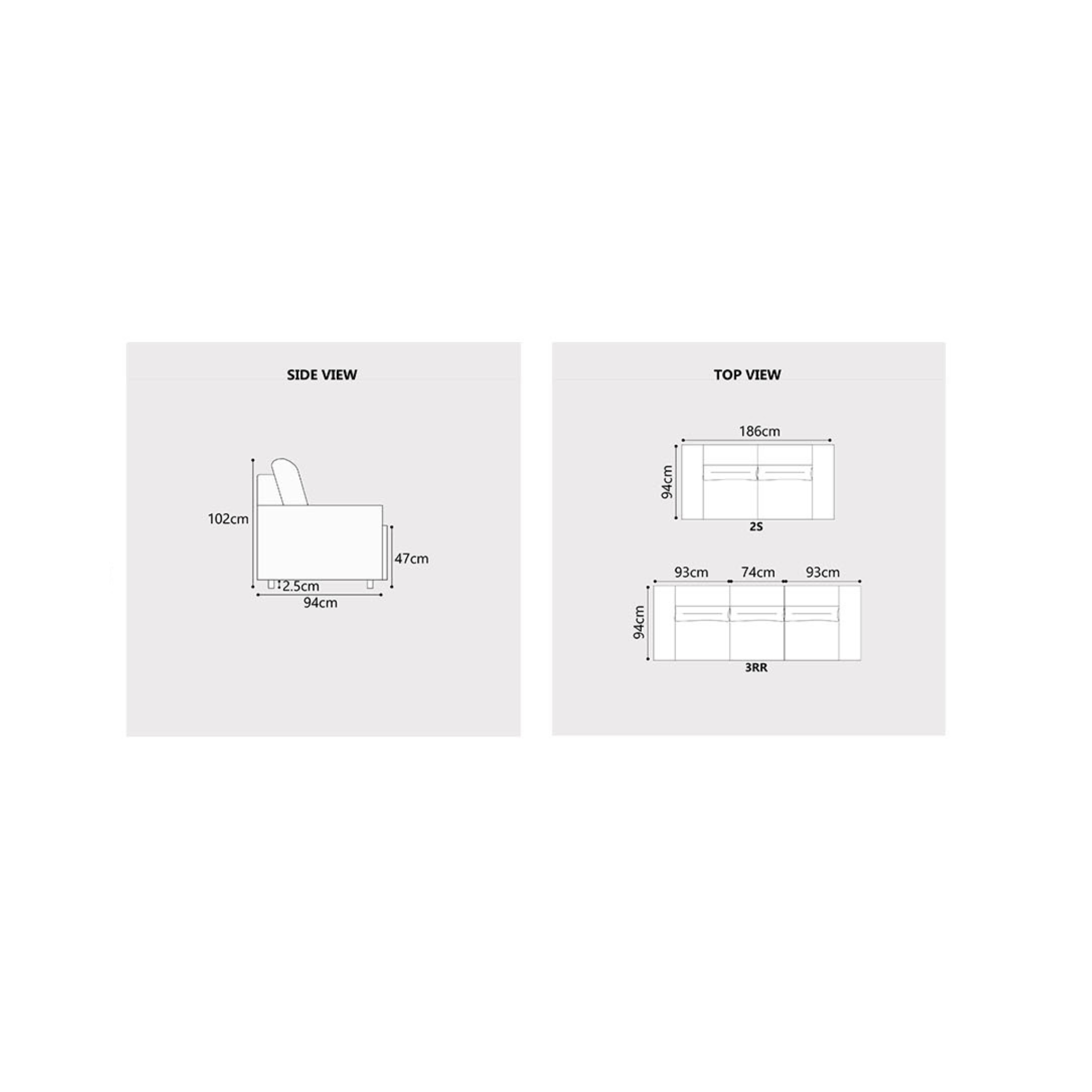 Enricus Fabric Adjustable Headrest Recliner Sofa (Pet Friendly & Easy Clean)