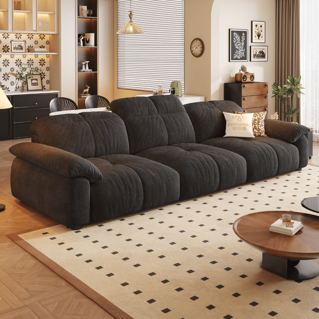 Wriggs Fabric Electric Sofa Bed (Water Repellent & App + Remote Control)