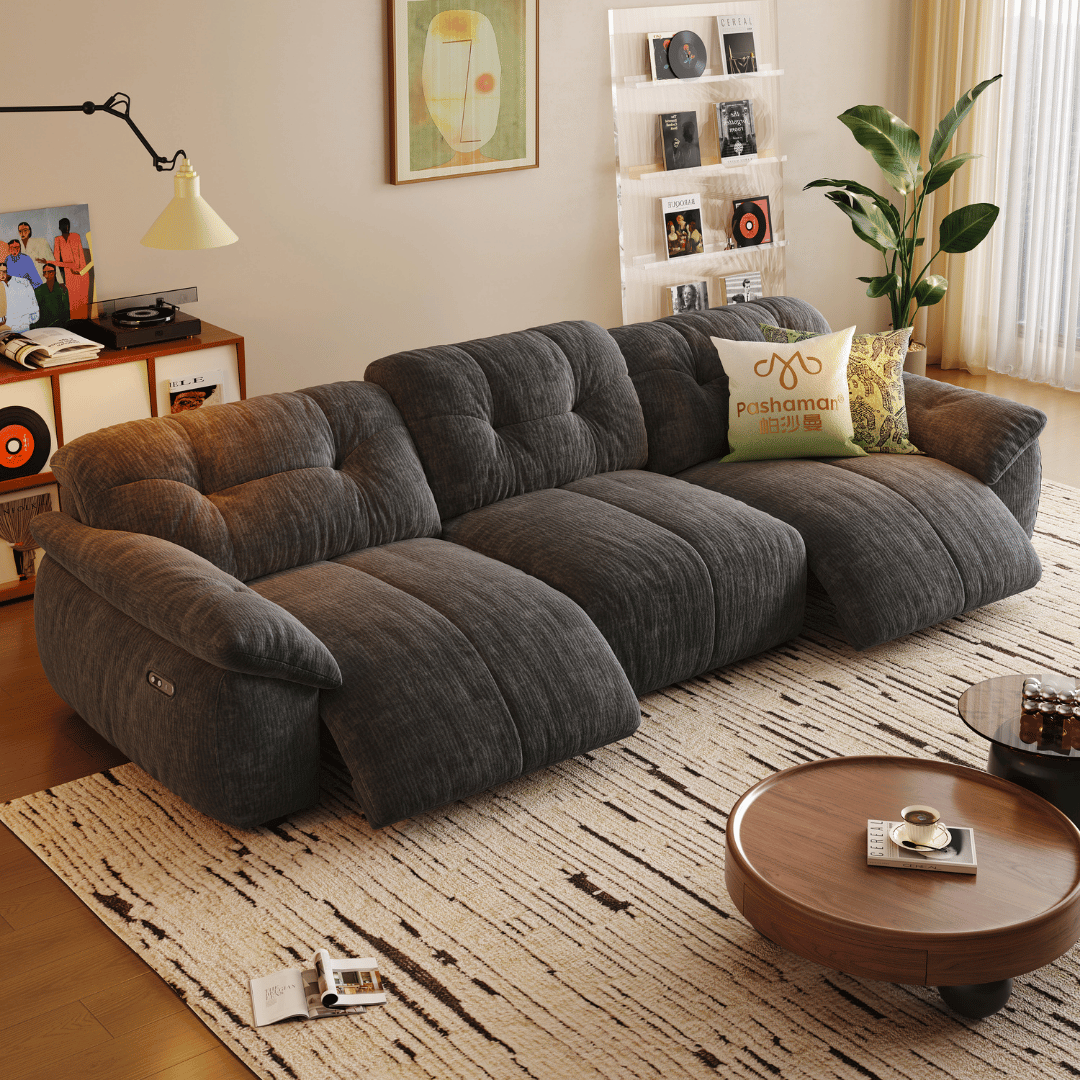 Lorenza Fabric Recliner Sofa (Water Repellent)