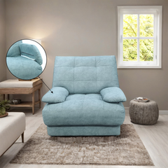 Brynnor Fabric Adjustable Armrest Sofa