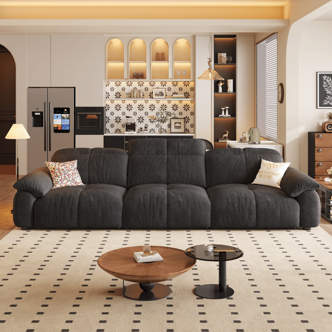 Wriggs Fabric Electric Sofa Bed (Water Repellent & App + Remote Control)