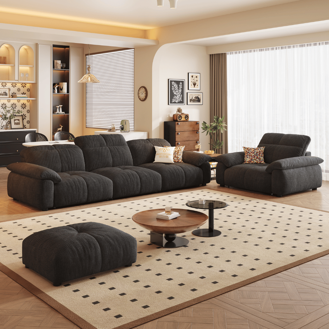 Wriggs Fabric Electric Sofa Bed (Water Repellent & App + Remote Control)