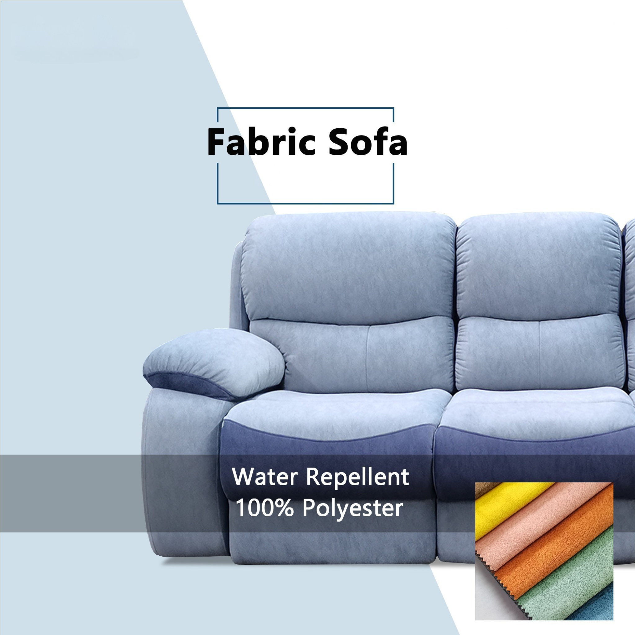 Sylva Fabric Recliner Sofa (Pet Friendly & Easy Clean)