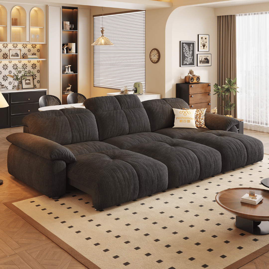 Wriggs Fabric Electric Sofa Bed (Water Repellent & App + Remote Control)