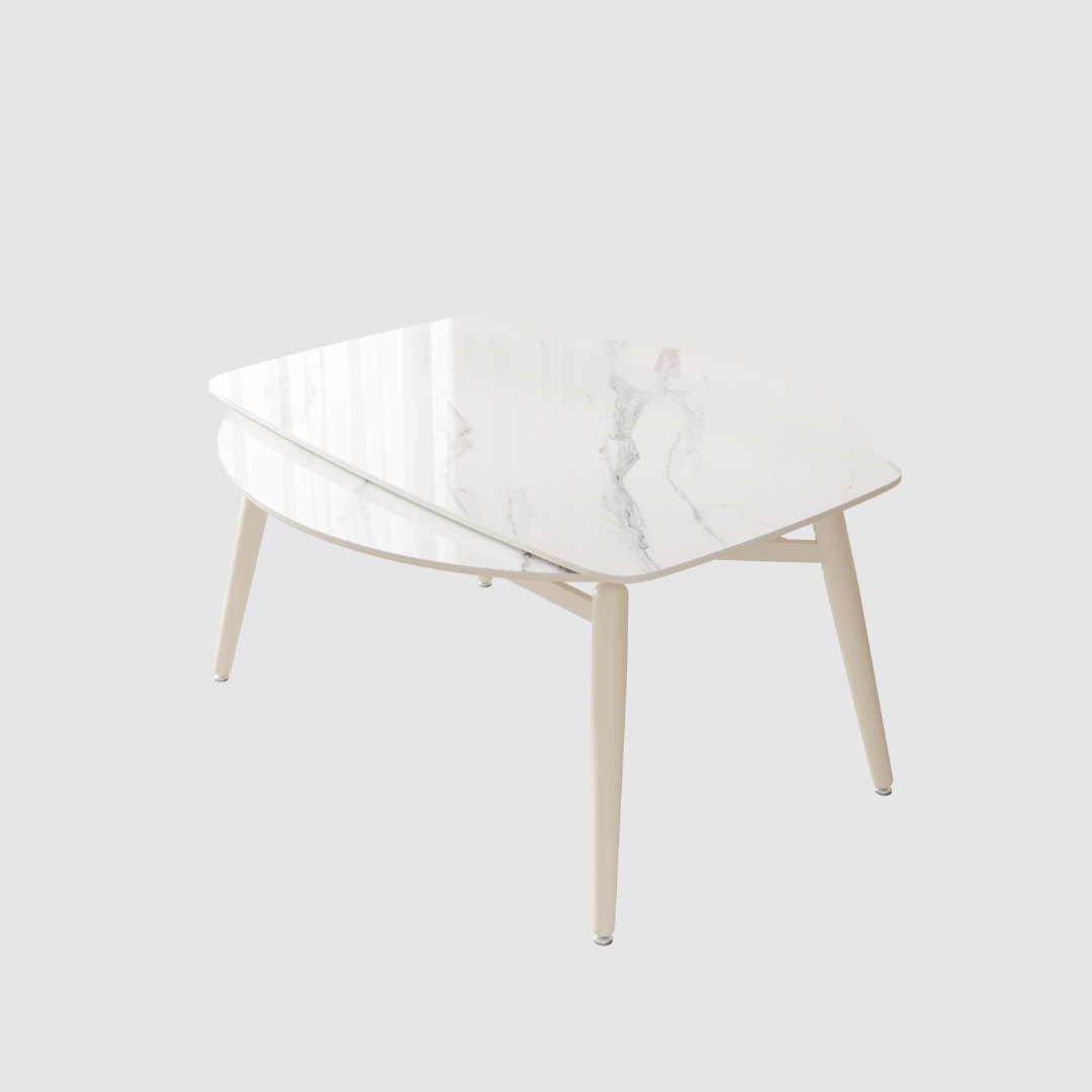 Verilon White Extendable Dining Set