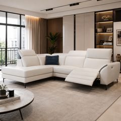 Veldora Genuine Leather Recliner Sectional Sofa MB