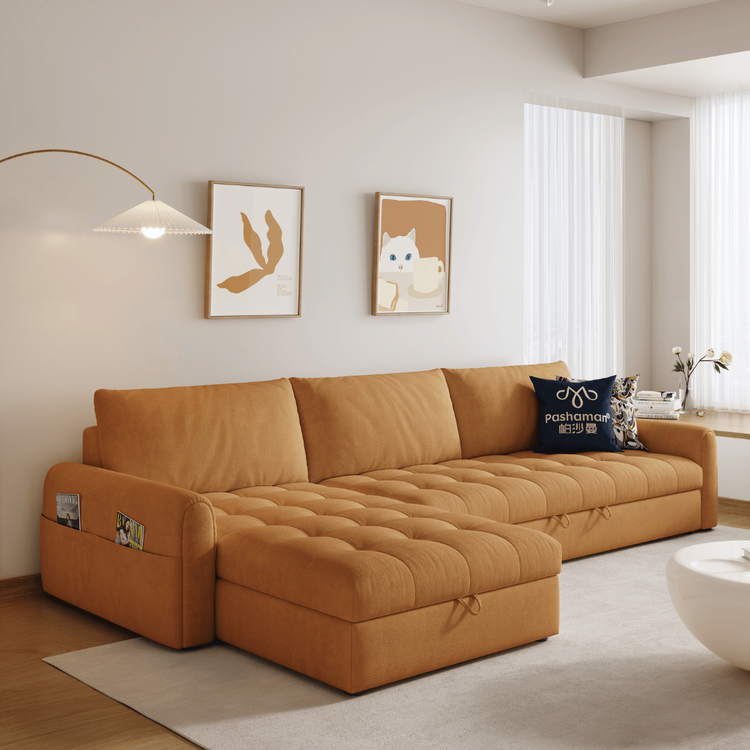 Perlino Fabric Sofa Bed (Water Repellent & Pet Friendly)