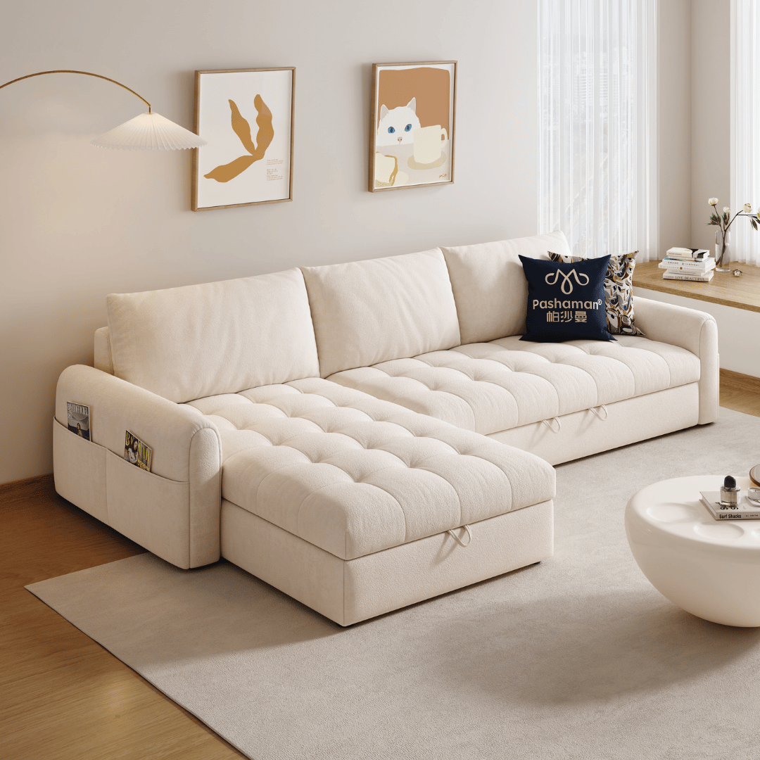 Perlino Fabric Sofa Bed (Water Repellent & Pet Friendly)