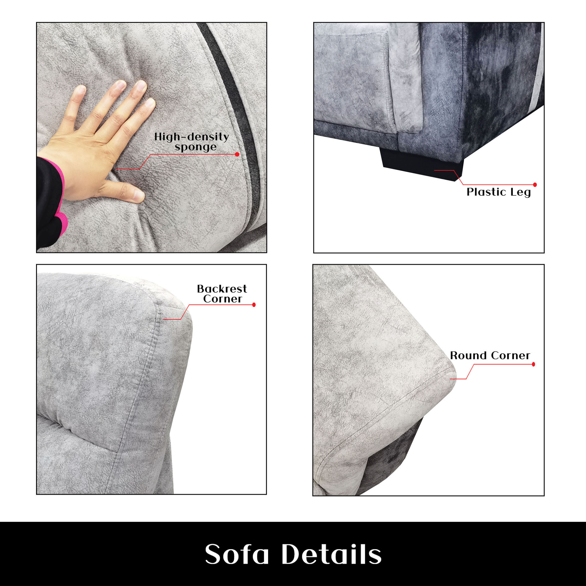 Clyra Fabric Sofa (Pet Friendly & Easy Clean)