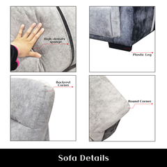 Clyra Fabric Sofa (Pet Friendly & Easy Clean)