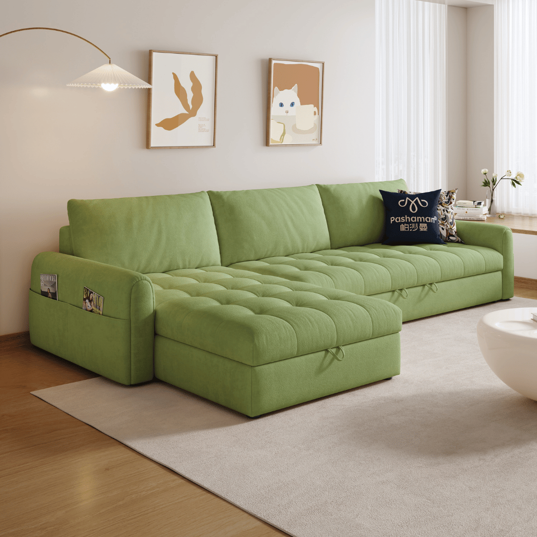 Perlino Fabric Sofa Bed (Water Repellent & Pet Friendly)