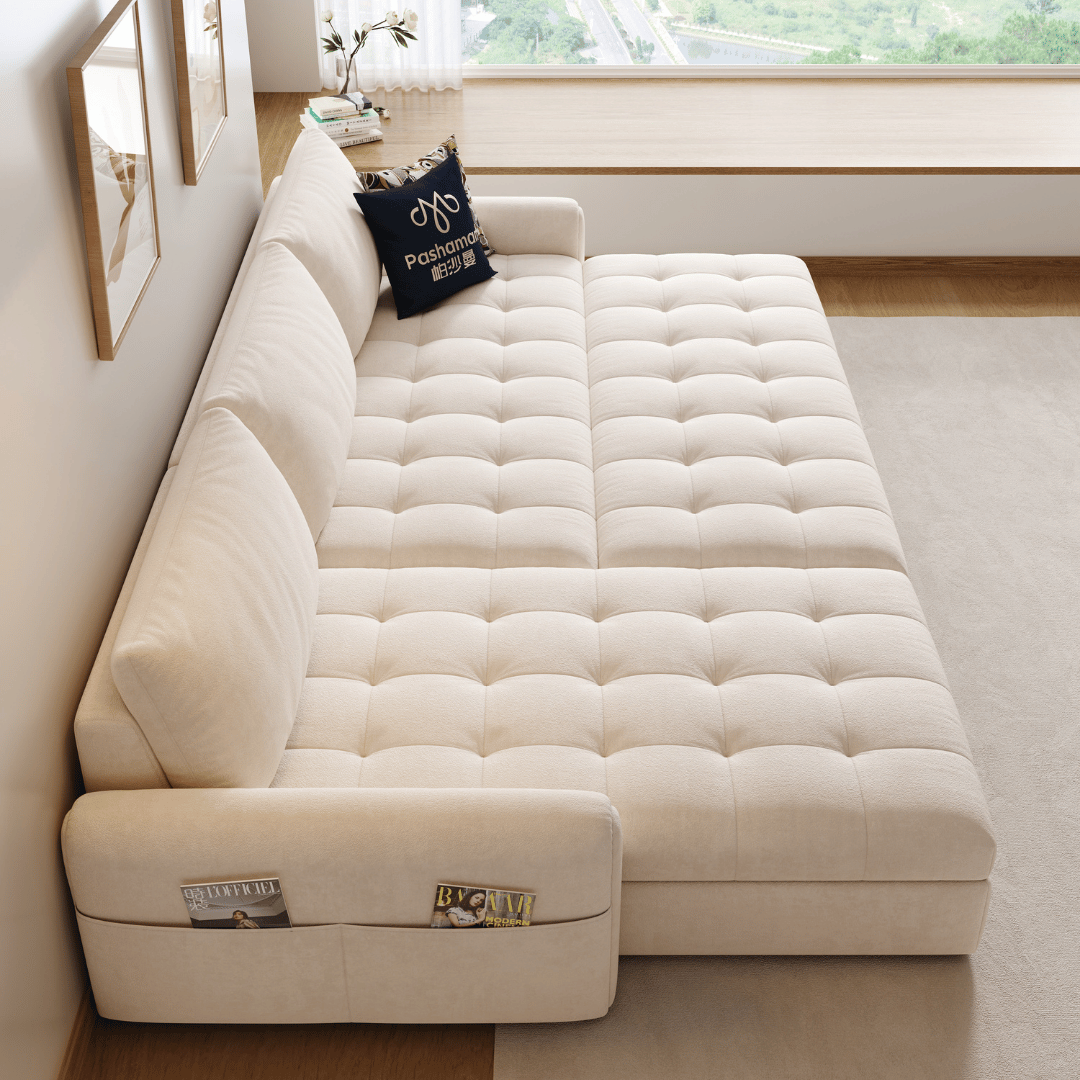 Perlino Fabric Sofa Bed (Water Repellent & Pet Friendly)