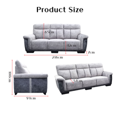 Clyra Fabric Sofa (Pet Friendly & Easy Clean)