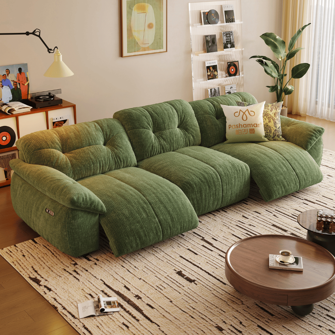 Lorenza Fabric Recliner Sofa (Water Repellent)