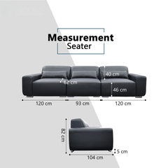 Istra Genuine Leather Sectional Sofa