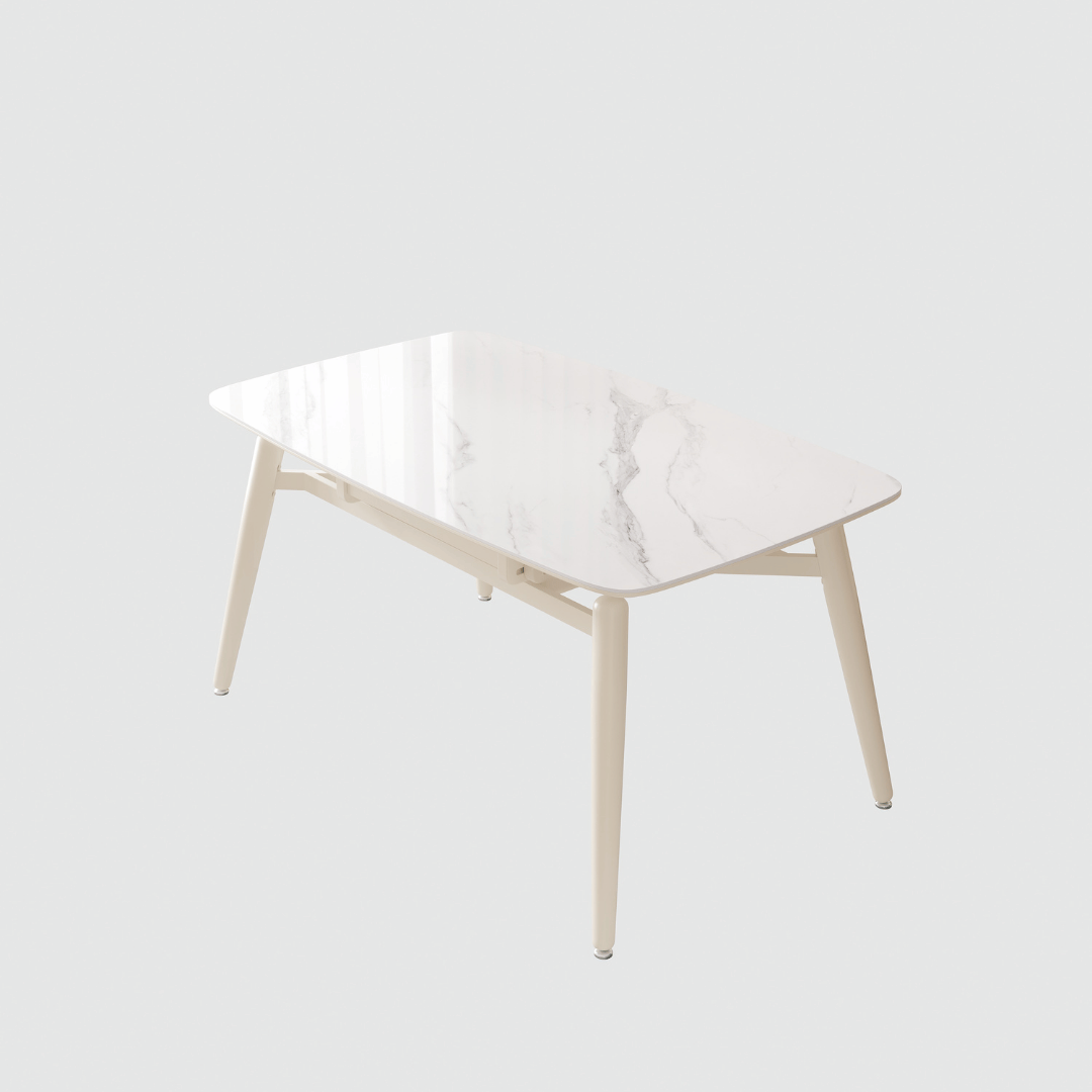 Verilon White Extendable Dining Set