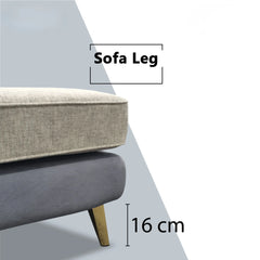 Prylen Fabric L-Shaped Sofa (Pet Friendly & Easy Clean) - Esteller